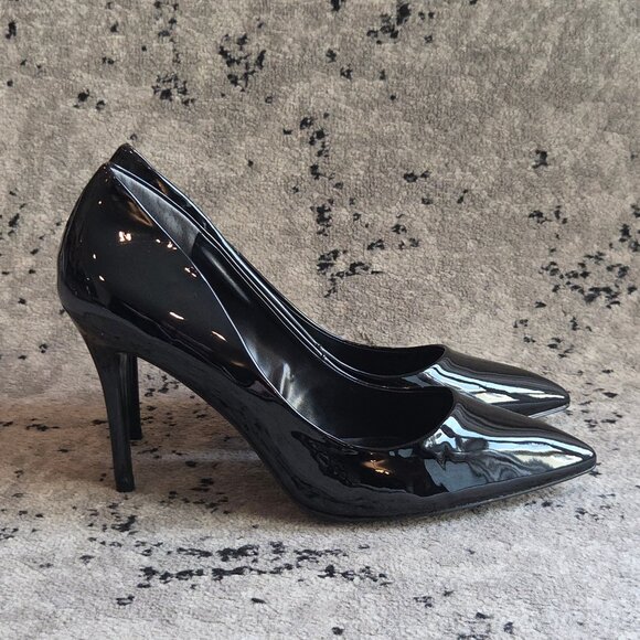 Charles by Charles David Pact Black Patent Pumps Stilettos 13 - Picture 4 of 9